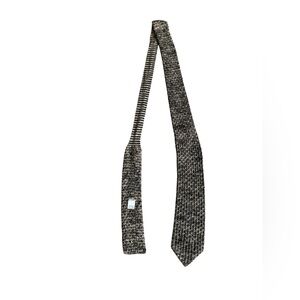 Surrey Elegant Rayon Cotton Blend Black and Gray Men's Tie